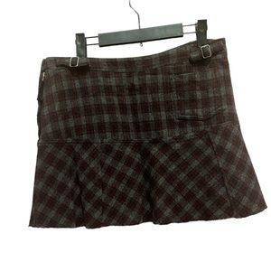 Vintage 2000’s American Eagle Outfitters wool plaid mini skirt size 8